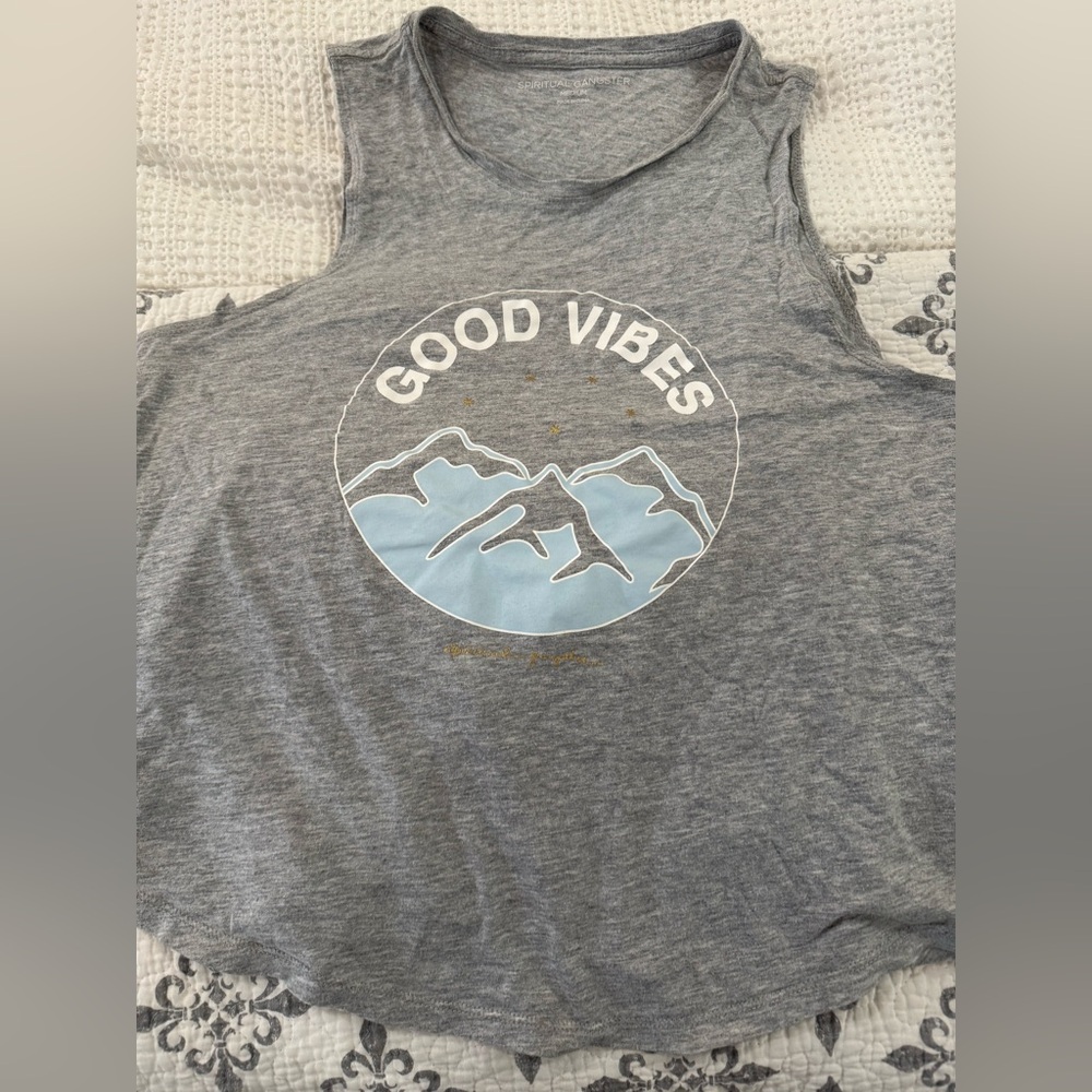 Spiritual Gangster Heather Gray Tank